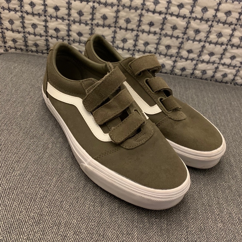 Velcro Forest Green Vans